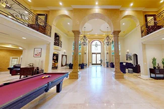 Luxury Game and Lounge Area – Haven Hills Rehab
